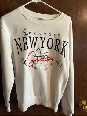 Freeze Cream Snoopy New York Graphic Crewneck Sweater
